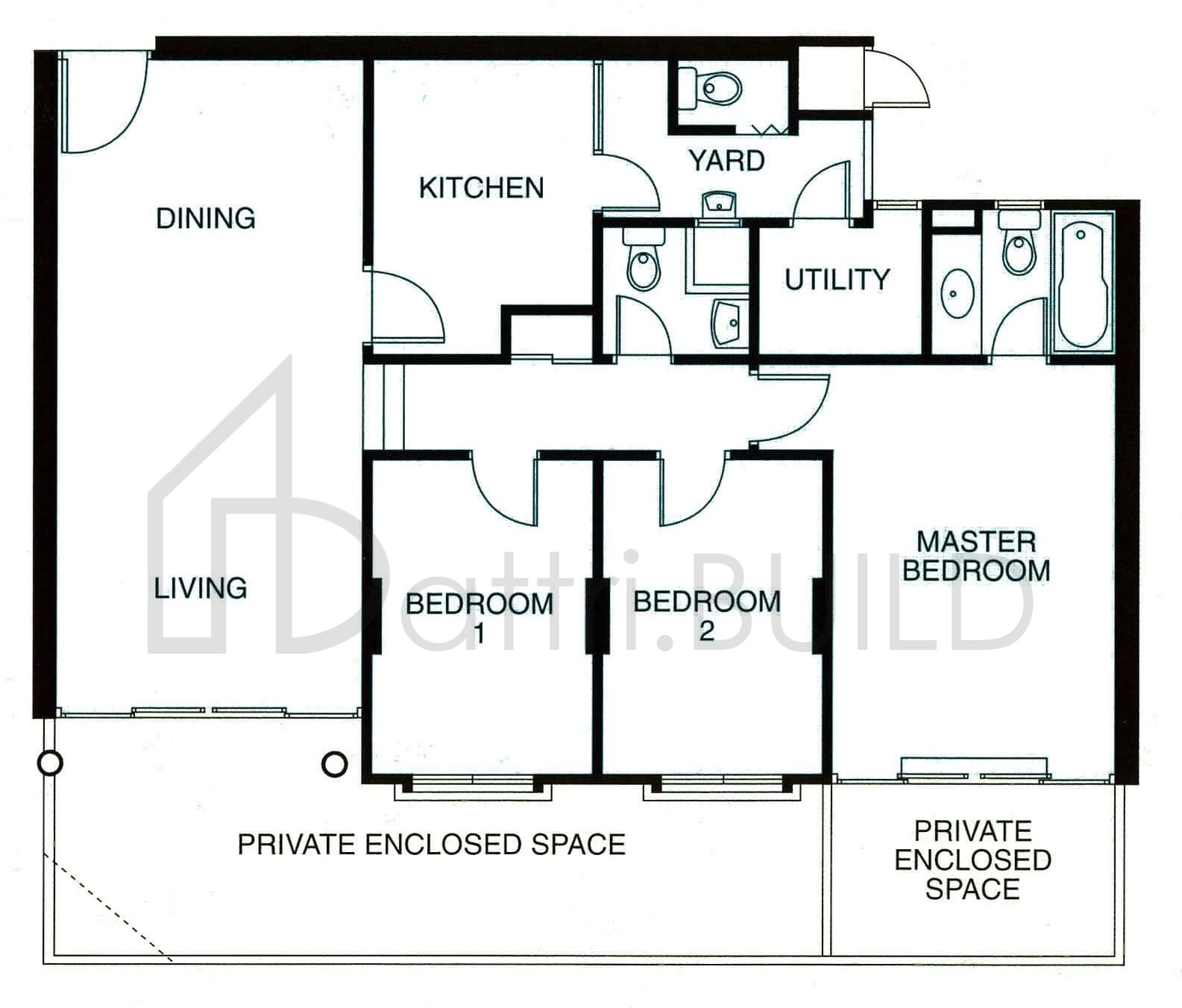 THE SUNNY SPRING A2 (PES) floorplan (watermarked)