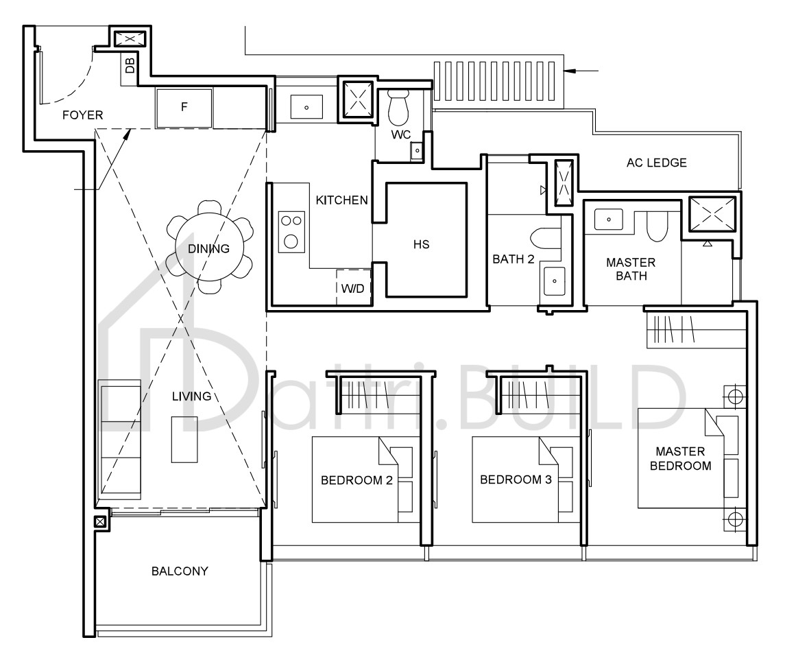 FORETT AT BUKIT TIMAH C3a floorplan (watermarked)