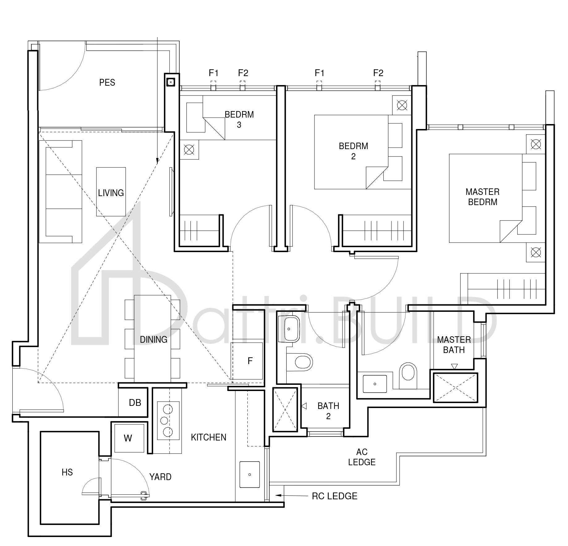 PARC CENTRAL RESIDENCES C2-G floorplan (watermarked)