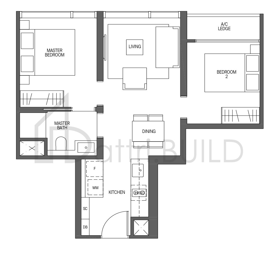 MIDTOWN MODERN B1-R floorplan (watermarked)