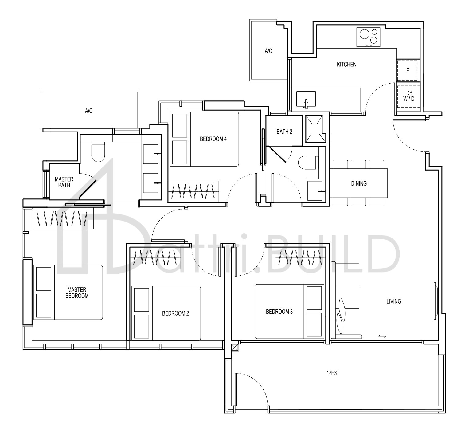 VIEW AT KISMIS F1-G floorplan (watermarked)