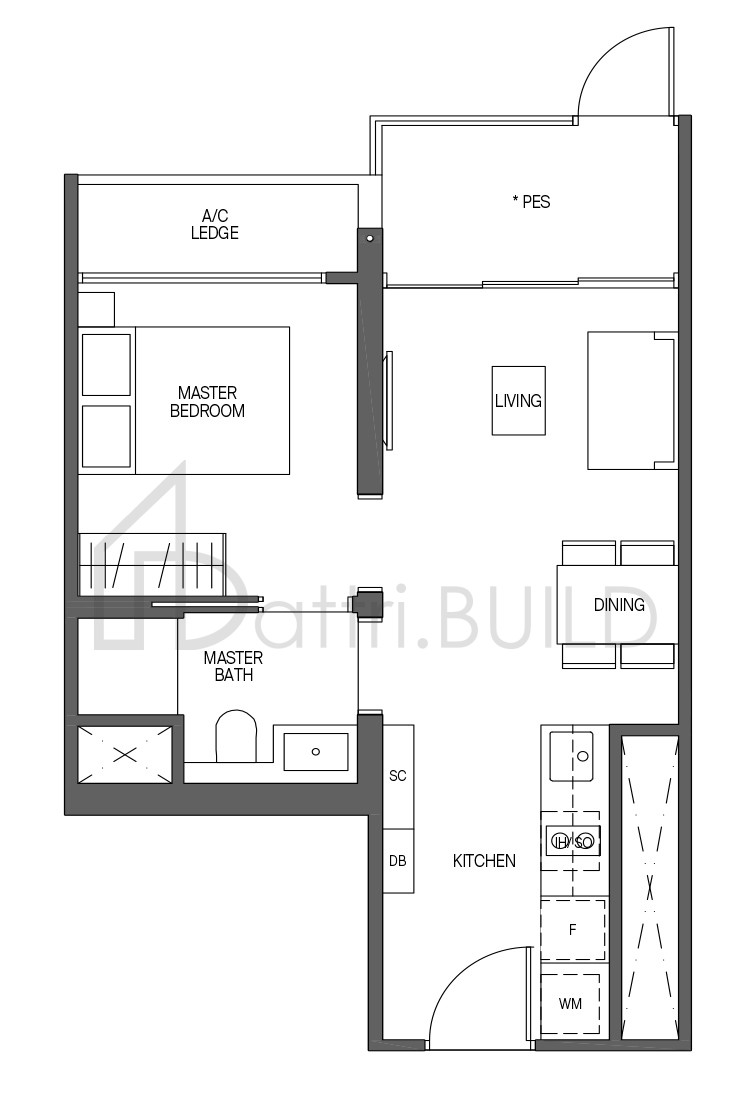 MIDTOWN MODERN A3-G floorplan (watermarked)