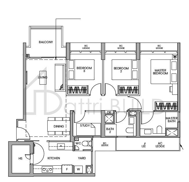 PARC GREENWICH C5B floorplan (watermarked)