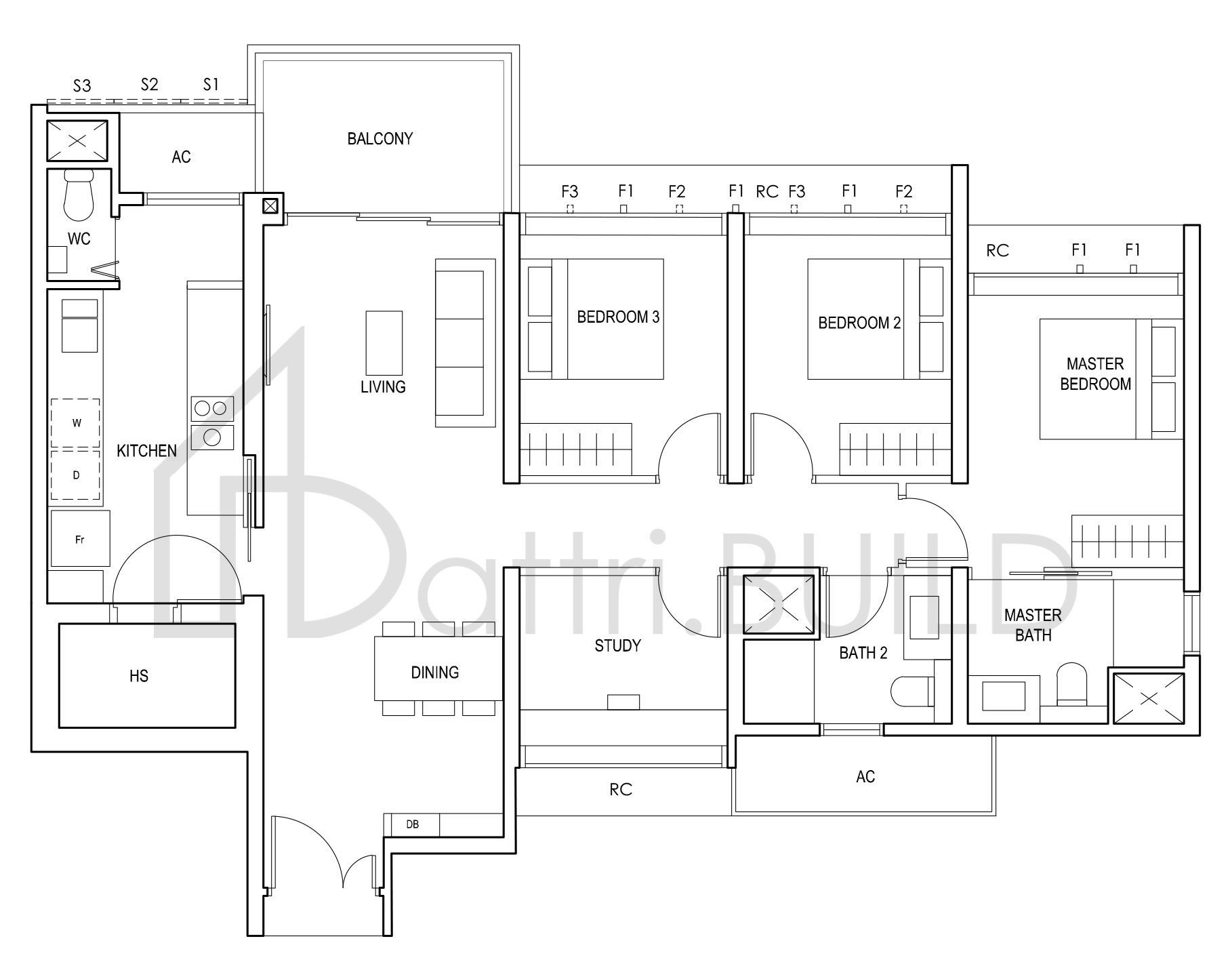 PENROSE (3+1)b floorplan (watermarked)