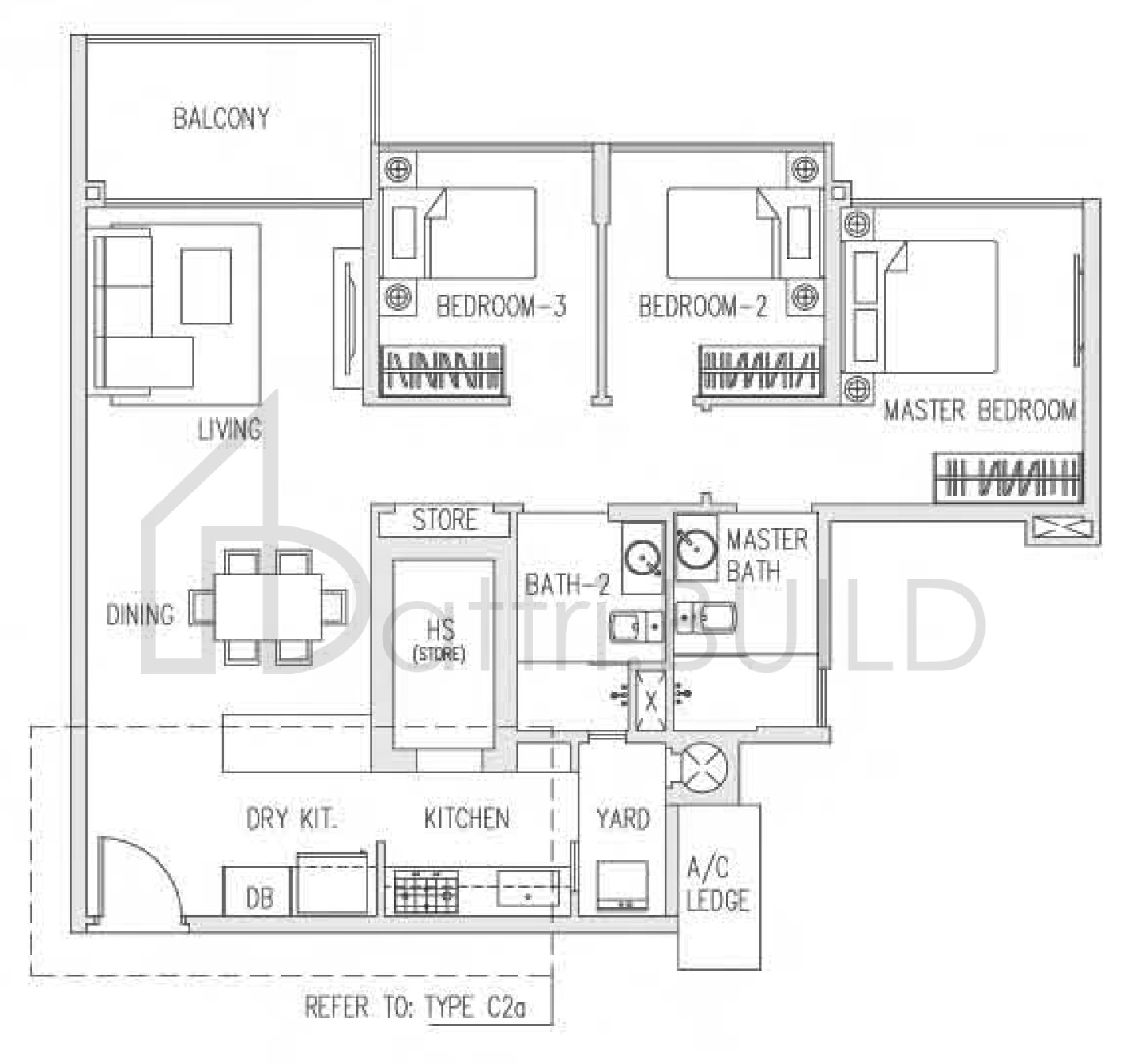 CANBERRA RESIDENCES C2a floorplan (watermarked)