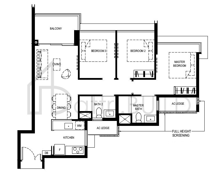 NORMANTON PARK 3BR-CaRR floorplan (watermarked)