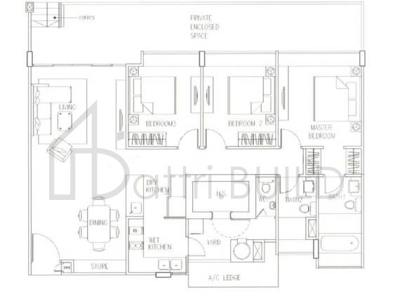 THE SIXTH AVENUE RESIDENCES C1p floorplan (watermarked)