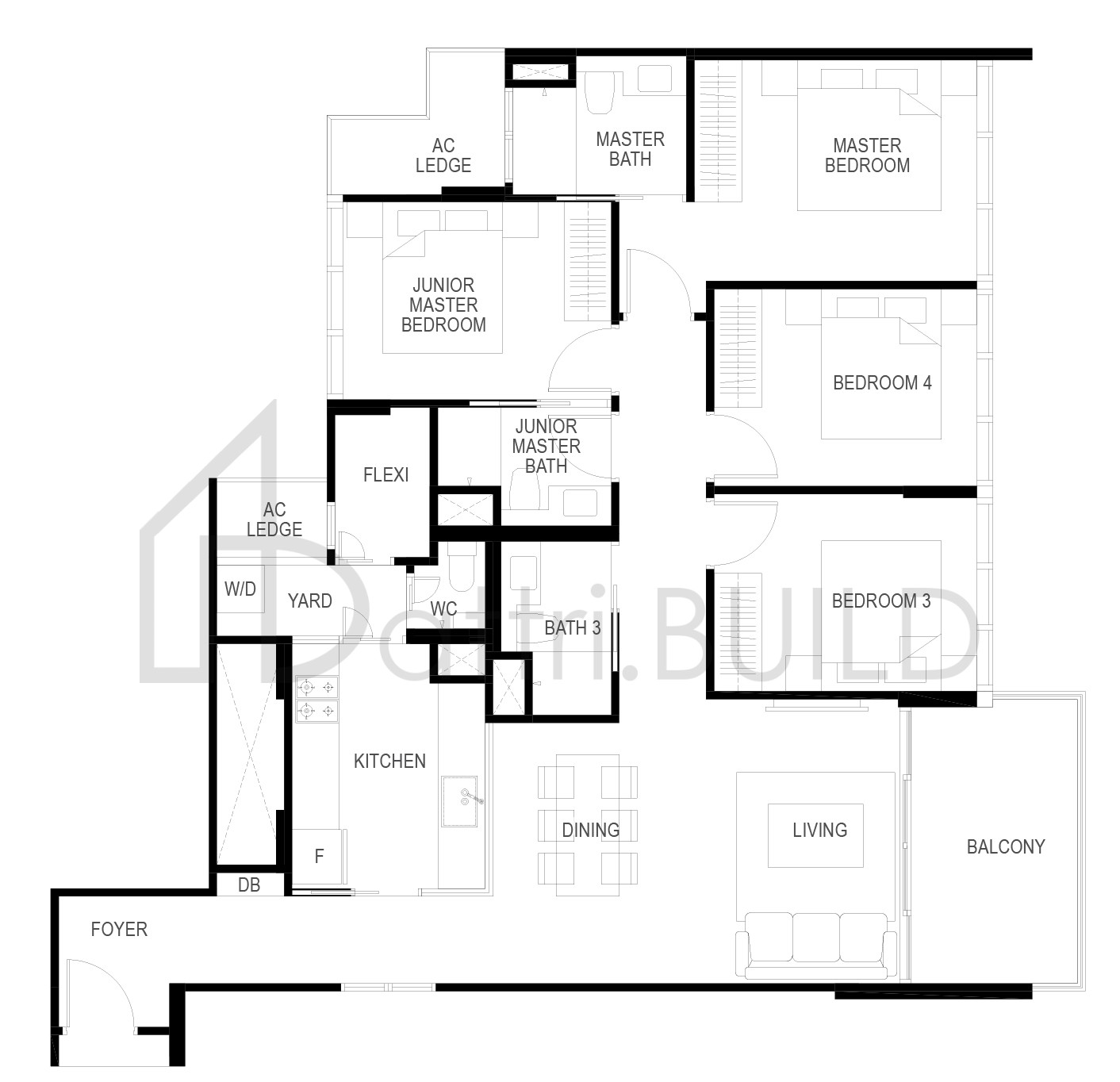 THE GAZANIA D5 floorplan (watermarked)