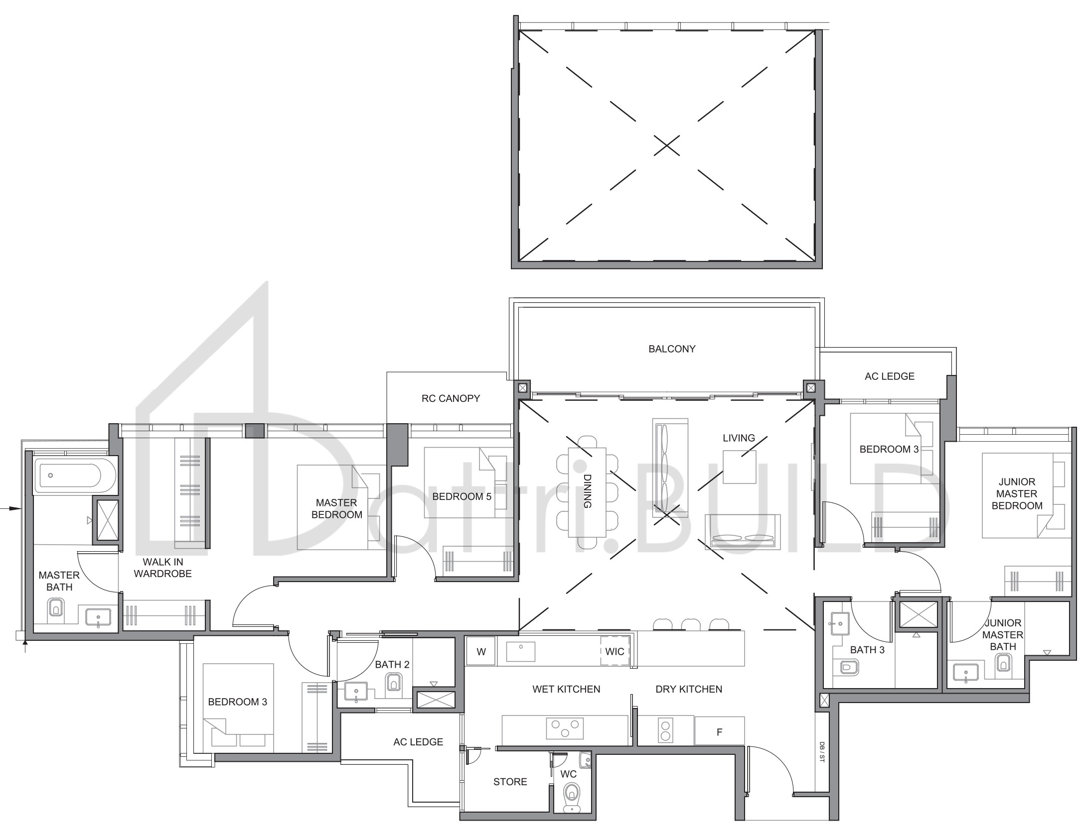 PARC CLEMATIS PH-2 floorplan (watermarked)