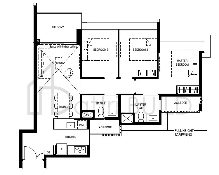 NORMANTON PARK 3BR-CaRR-PH floorplan (watermarked)