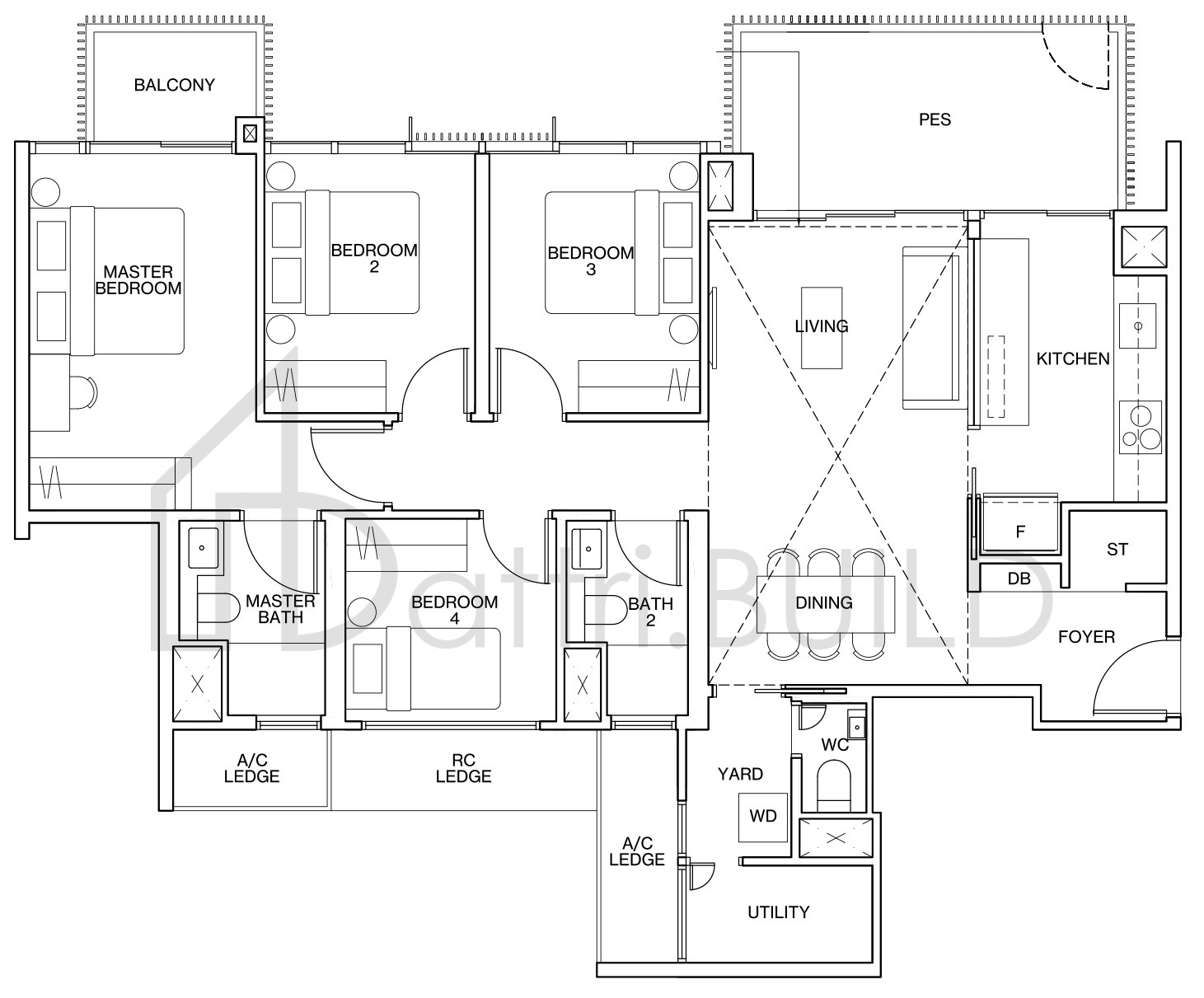 KI RESIDENCES AT BROOKVALE D2-G floorplan (watermarked)