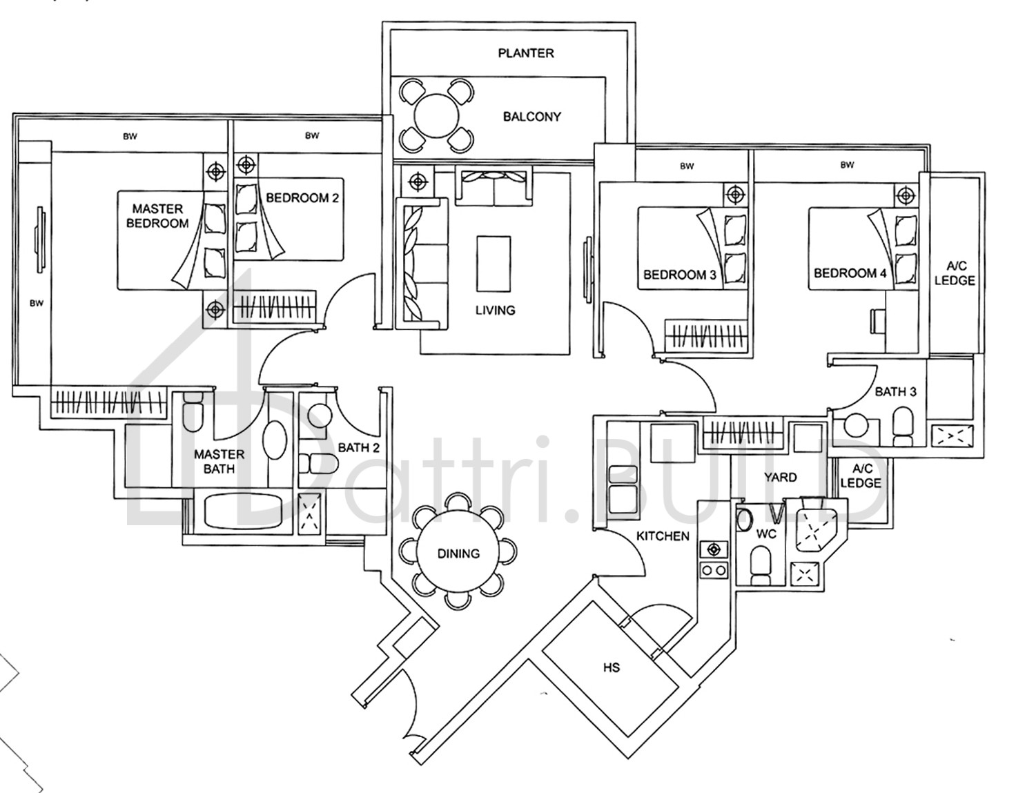 THE VISION C floorplan (watermarked)