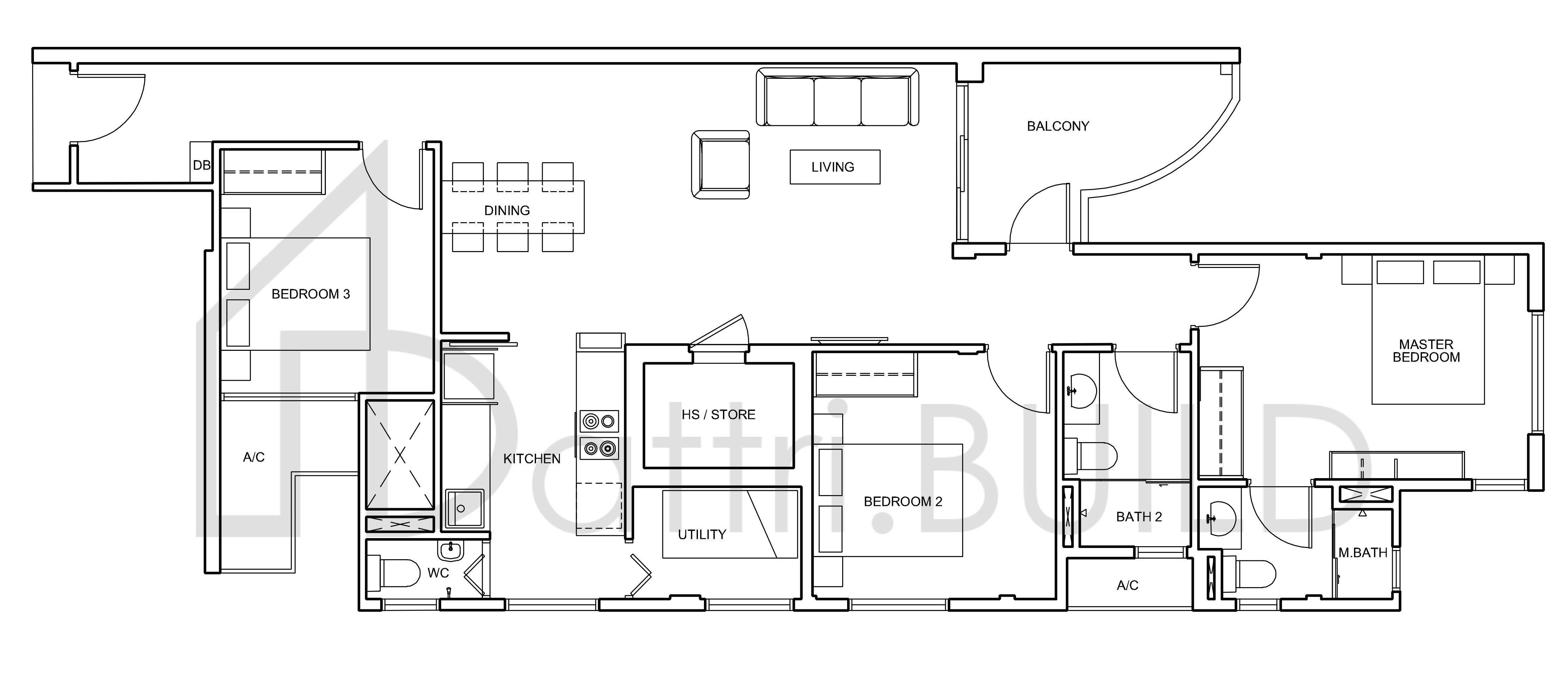SERAYA RESIDENCES D2 floorplan (watermarked)