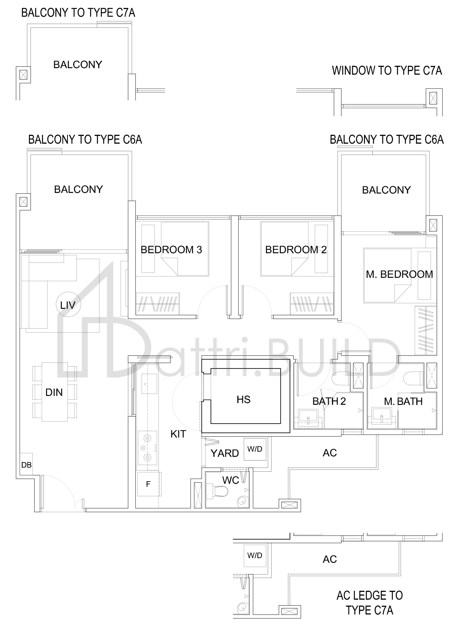 UPTOWN @ FARRER C7A floorplan (watermarked)