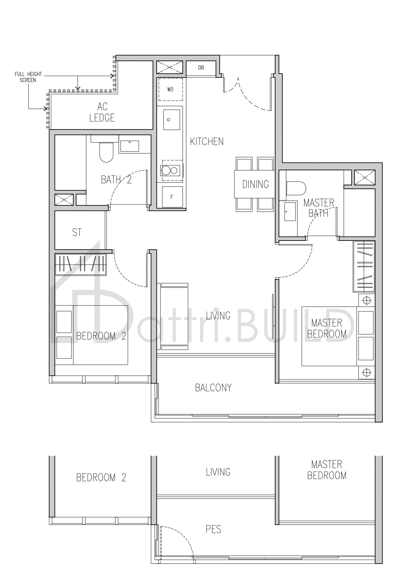 VAN HOLLAND B5p floorplan (watermarked)
