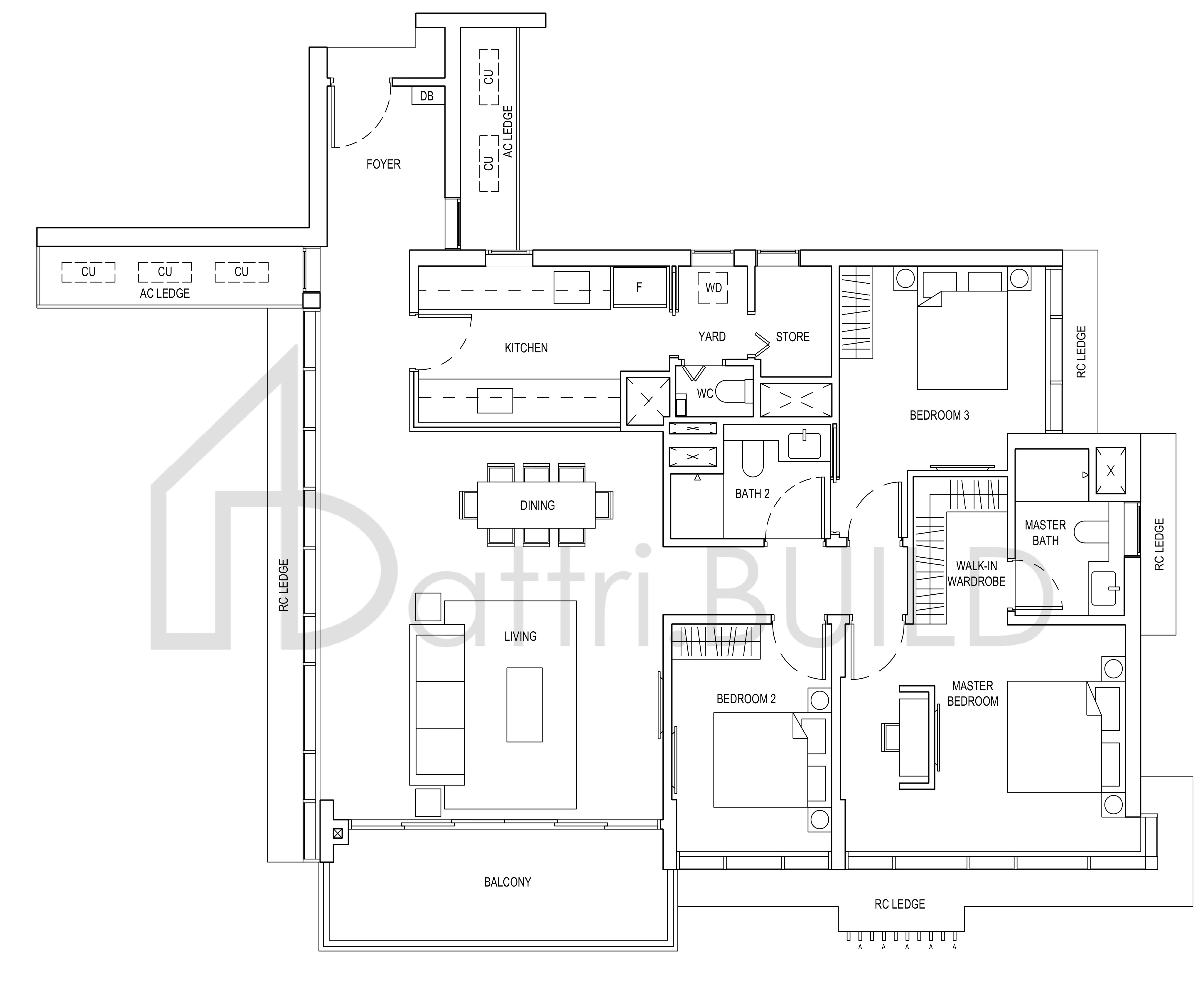 ONE BERNAM E2 floorplan (watermarked)