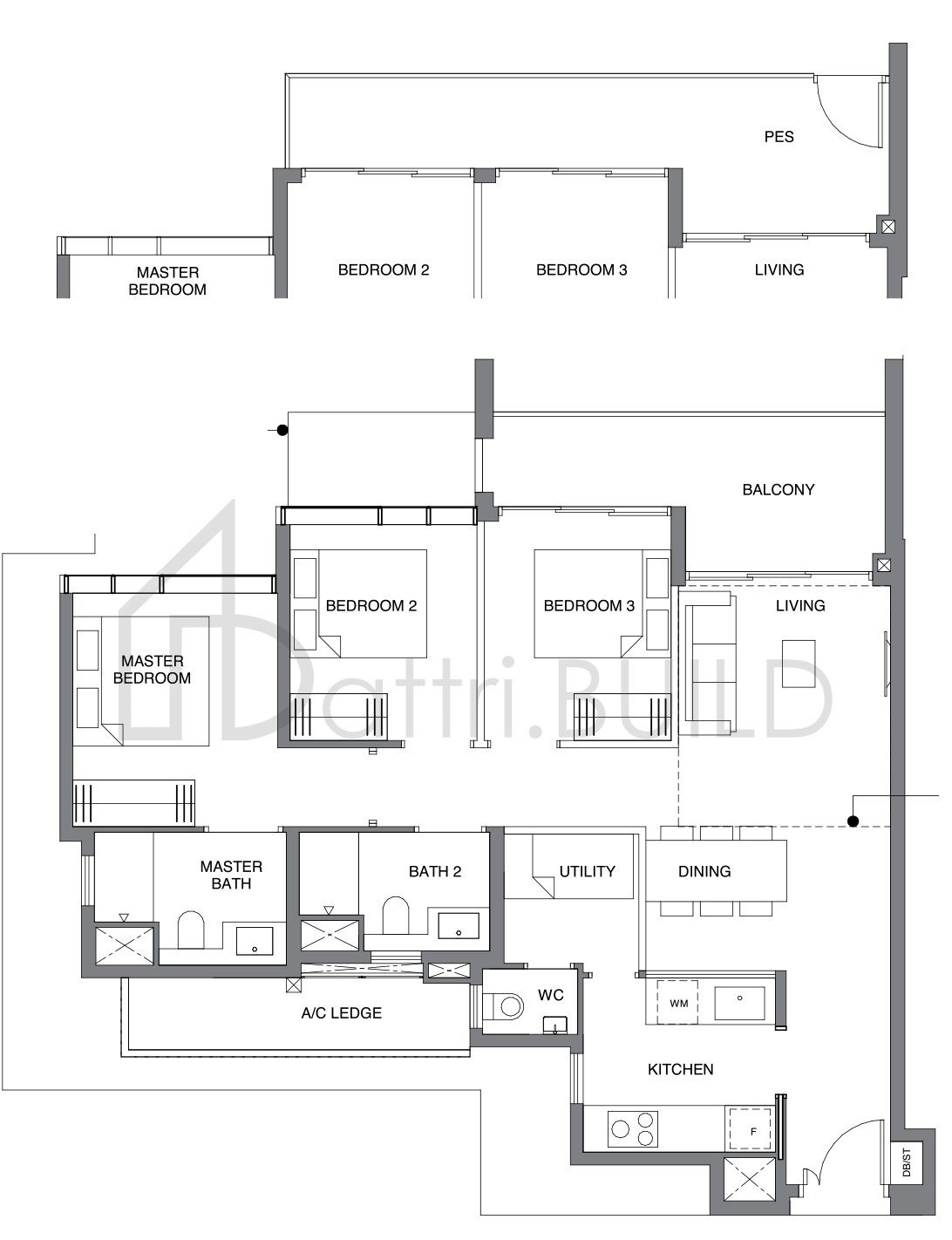 LEEDON GREEN C2a-P floorplan (watermarked)