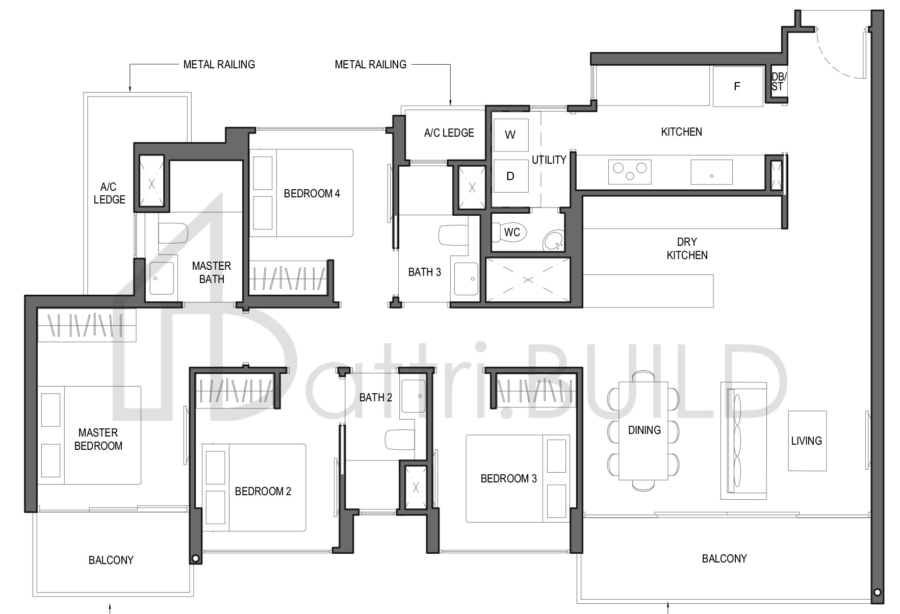 PARC KOMO 4D1 floorplan (watermarked)