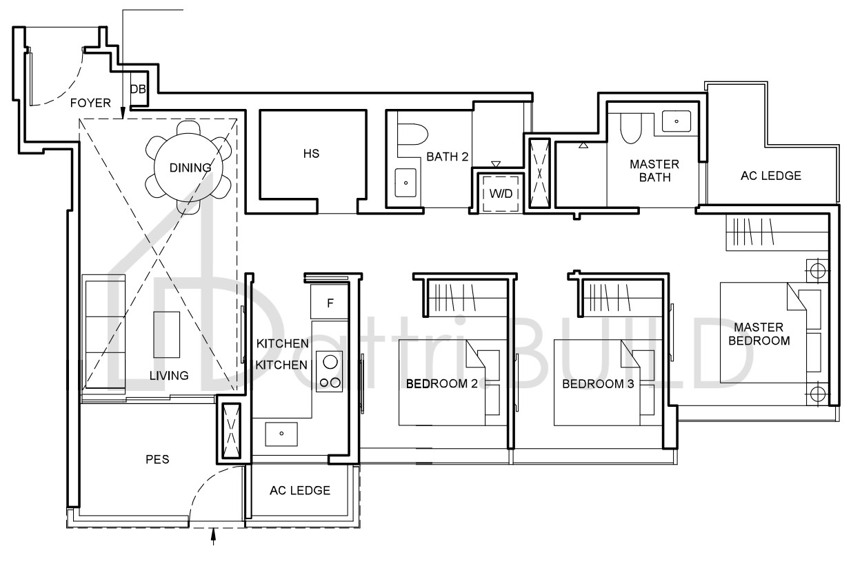 FORETT AT BUKIT TIMAH C1a1(pd) floorplan (watermarked)