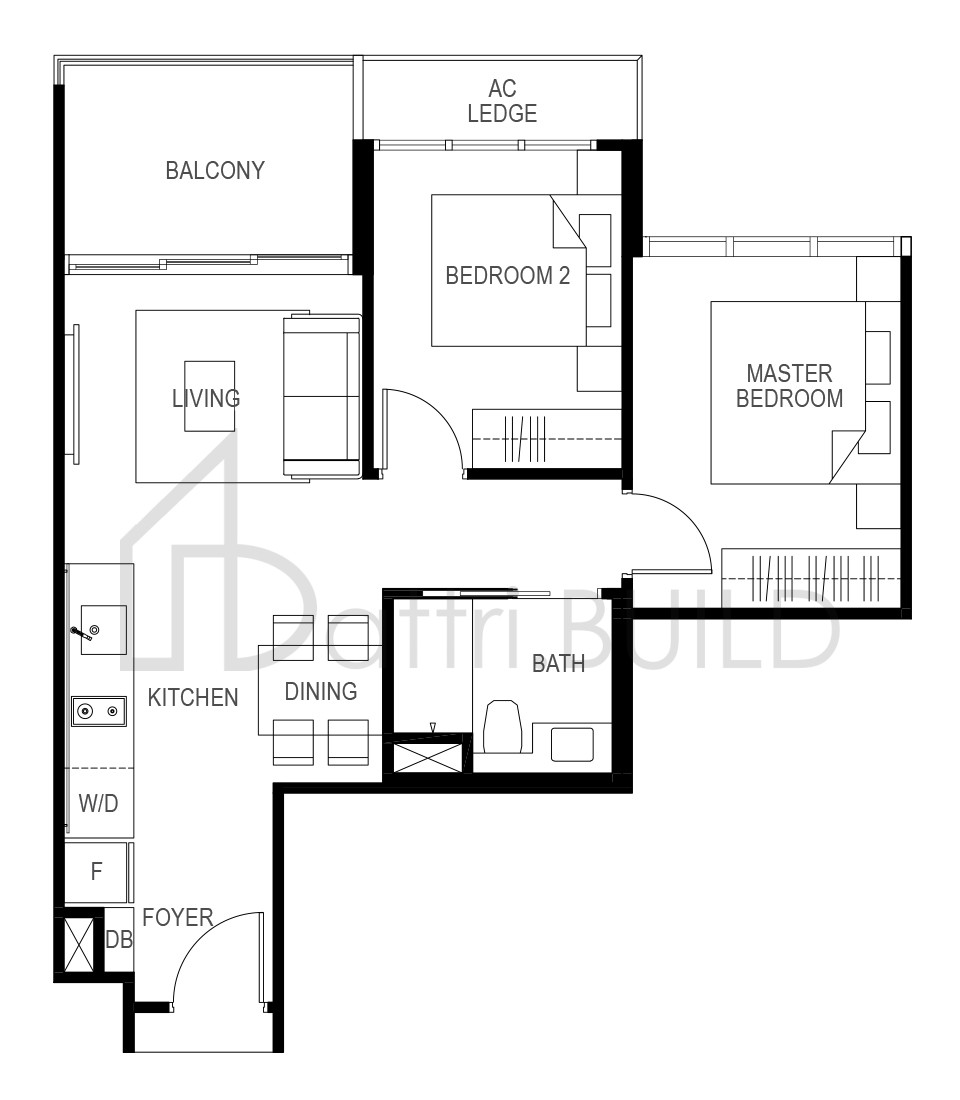 THE GAZANIA B1P floorplan (watermarked)