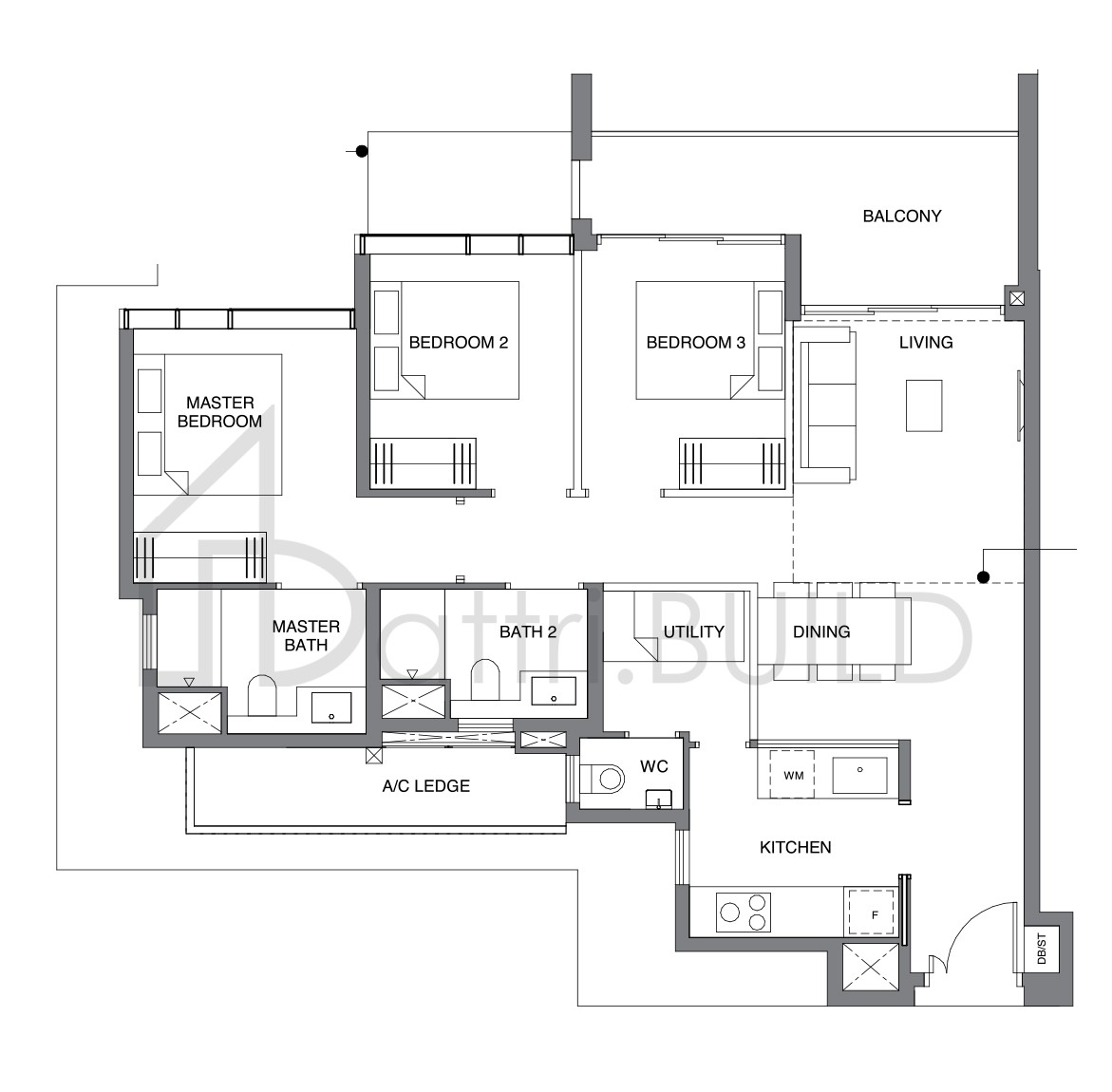 LEEDON GREEN C2 floorplan (watermarked)