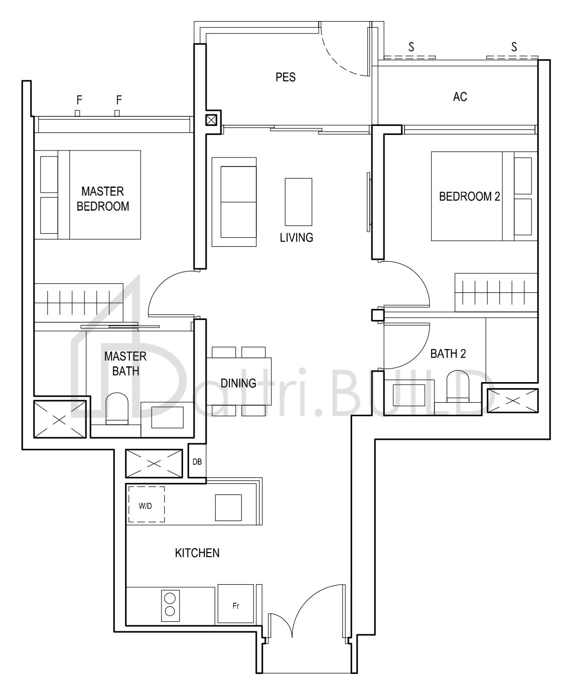 PENROSE (2P)b1 floorplan (watermarked)