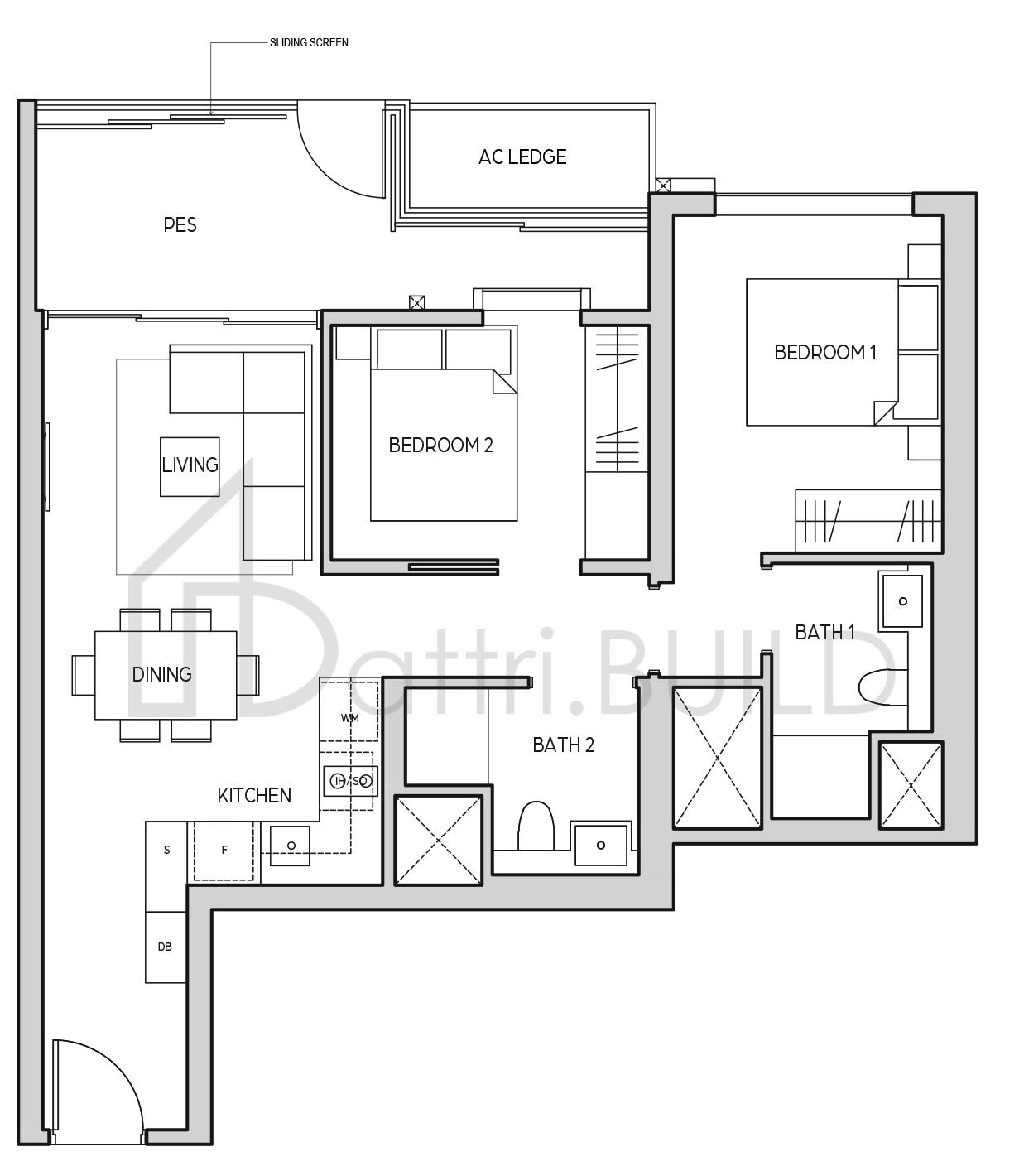 MIDTOWN BAY B3-G floorplan (watermarked)