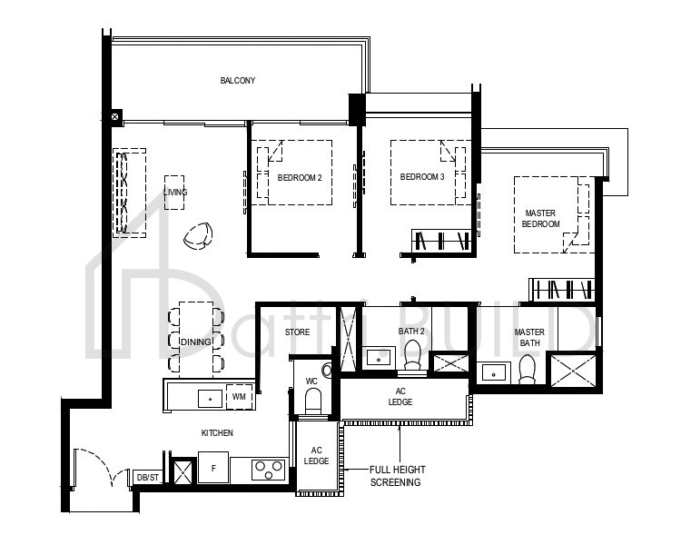 NORMANTON PARK 3BR-Pc floorplan (watermarked)