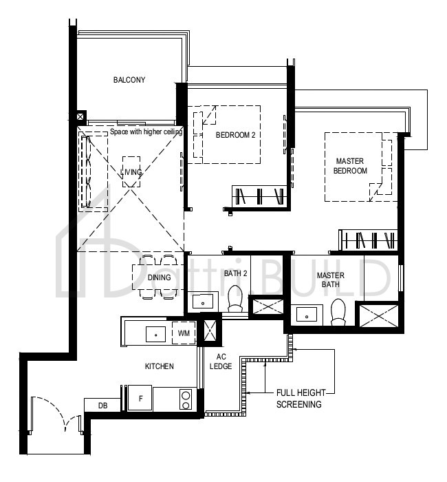 NORMANTON PARK 2BR-Ph-PH floorplan (watermarked)