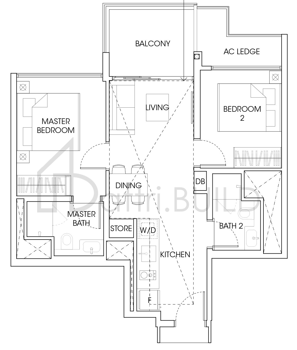 THE ANTARES B3-PH floorplan (watermarked)