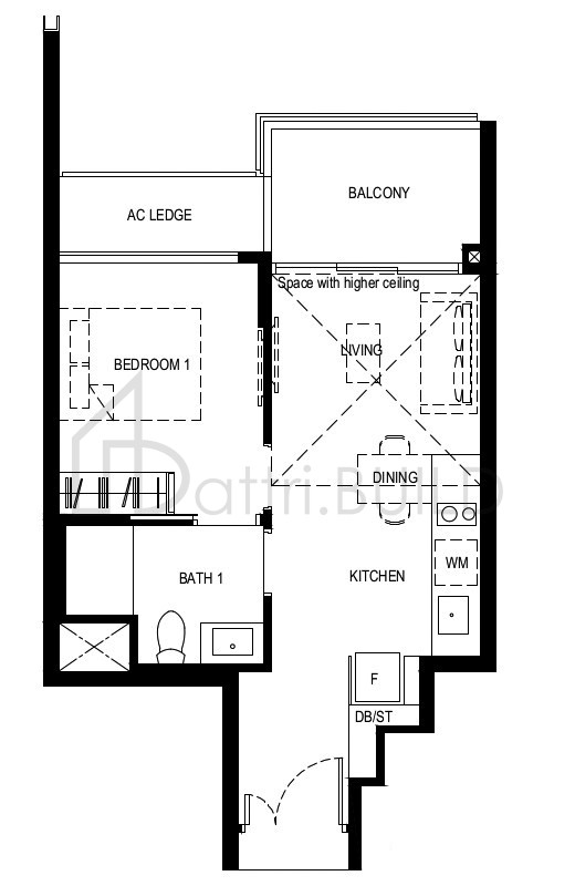 NORMANTON PARK 1BR-aR-PH floorplan (watermarked)