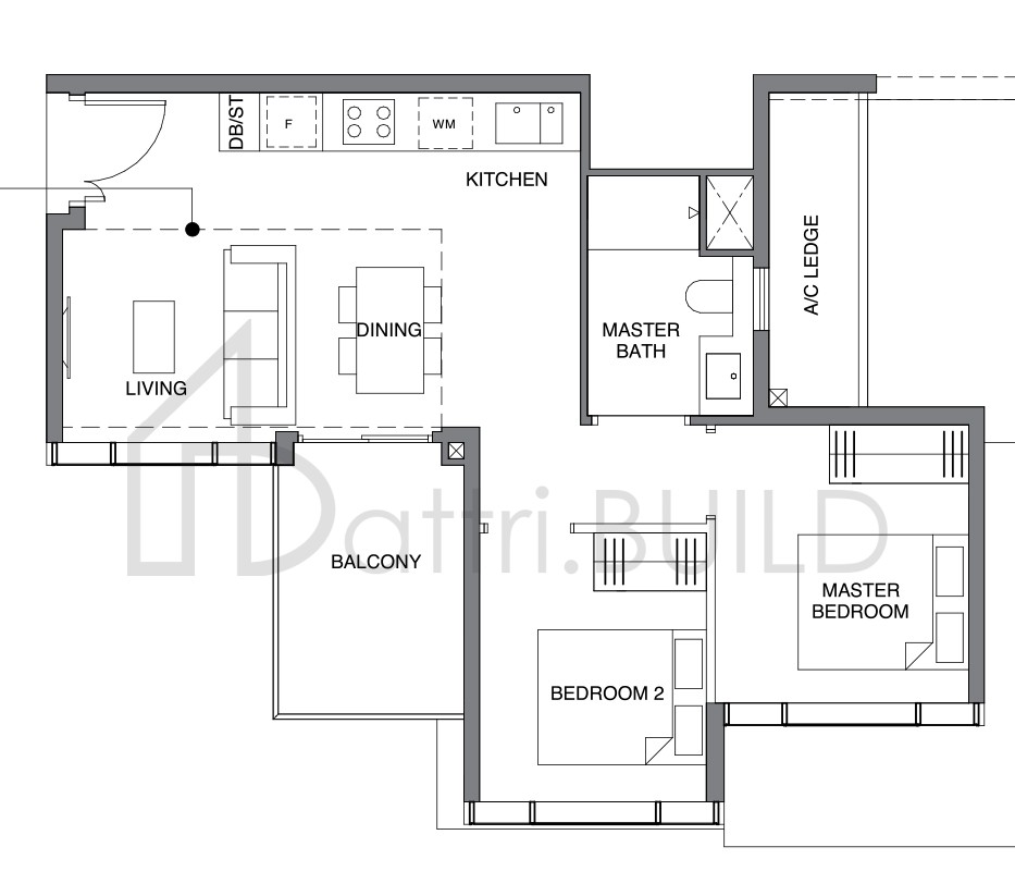 LEEDON GREEN B2a floorplan (watermarked)