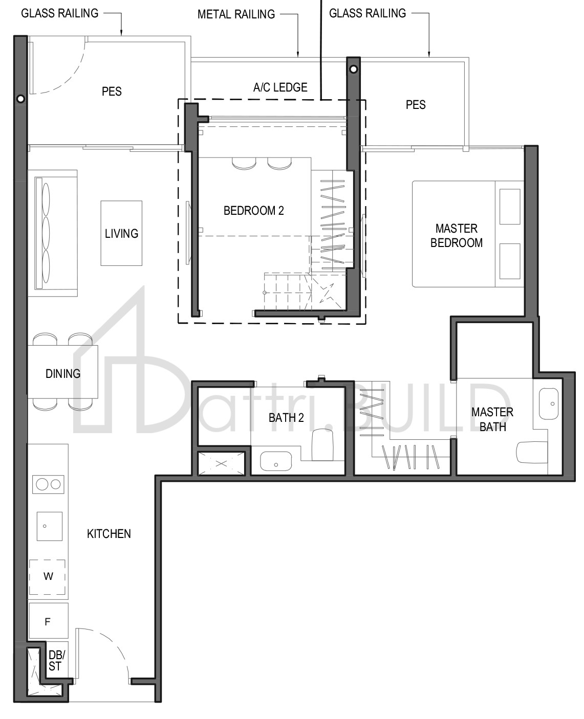 PARC KOMO 2D8a-G floorplan (watermarked)