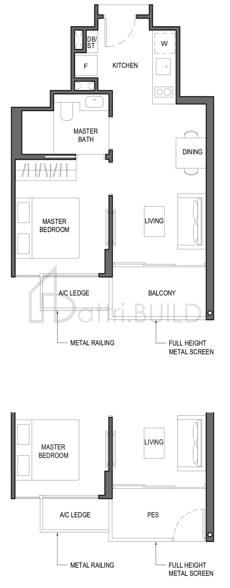 PARC KOMO 1B4-P floorplan (watermarked)