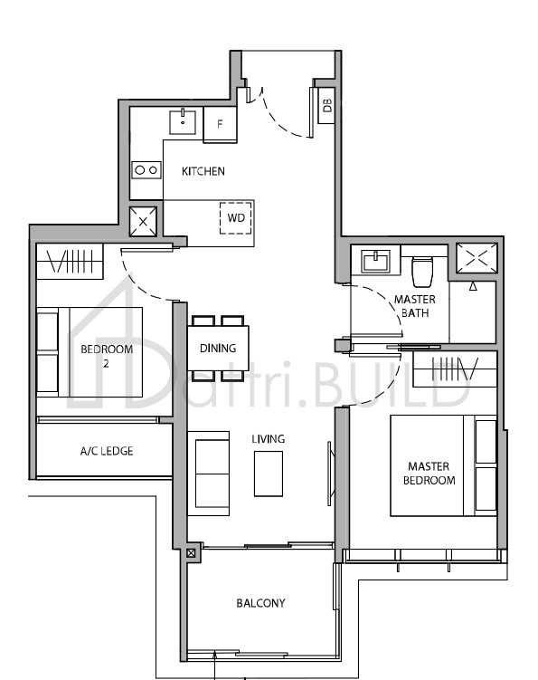 DAIRY FARM RESIDENCES 2A2 floorplan (watermarked)