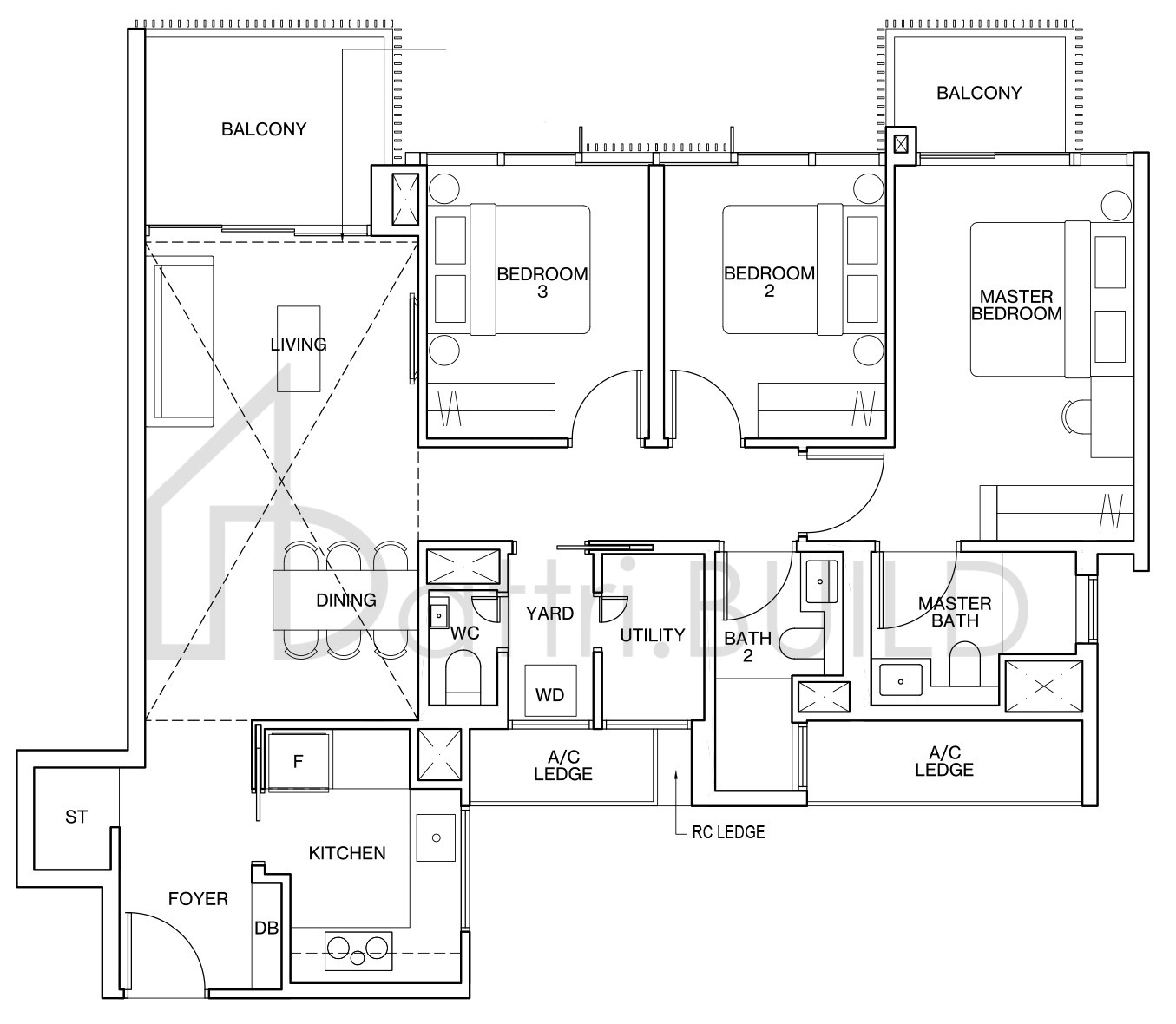 KI RESIDENCES AT BROOKVALE C4-P floorplan (watermarked)