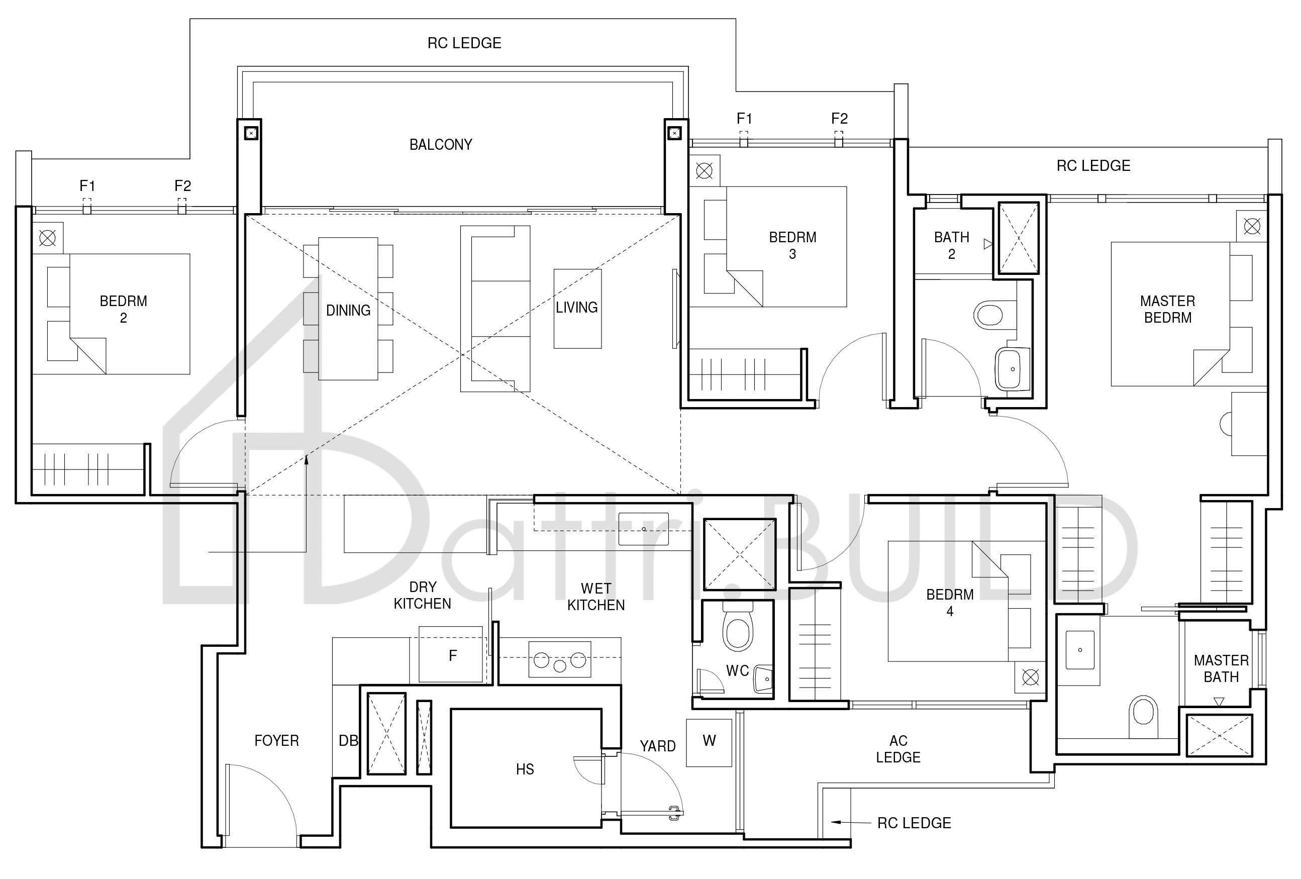 PARC CENTRAL RESIDENCES D5 floorplan (watermarked)