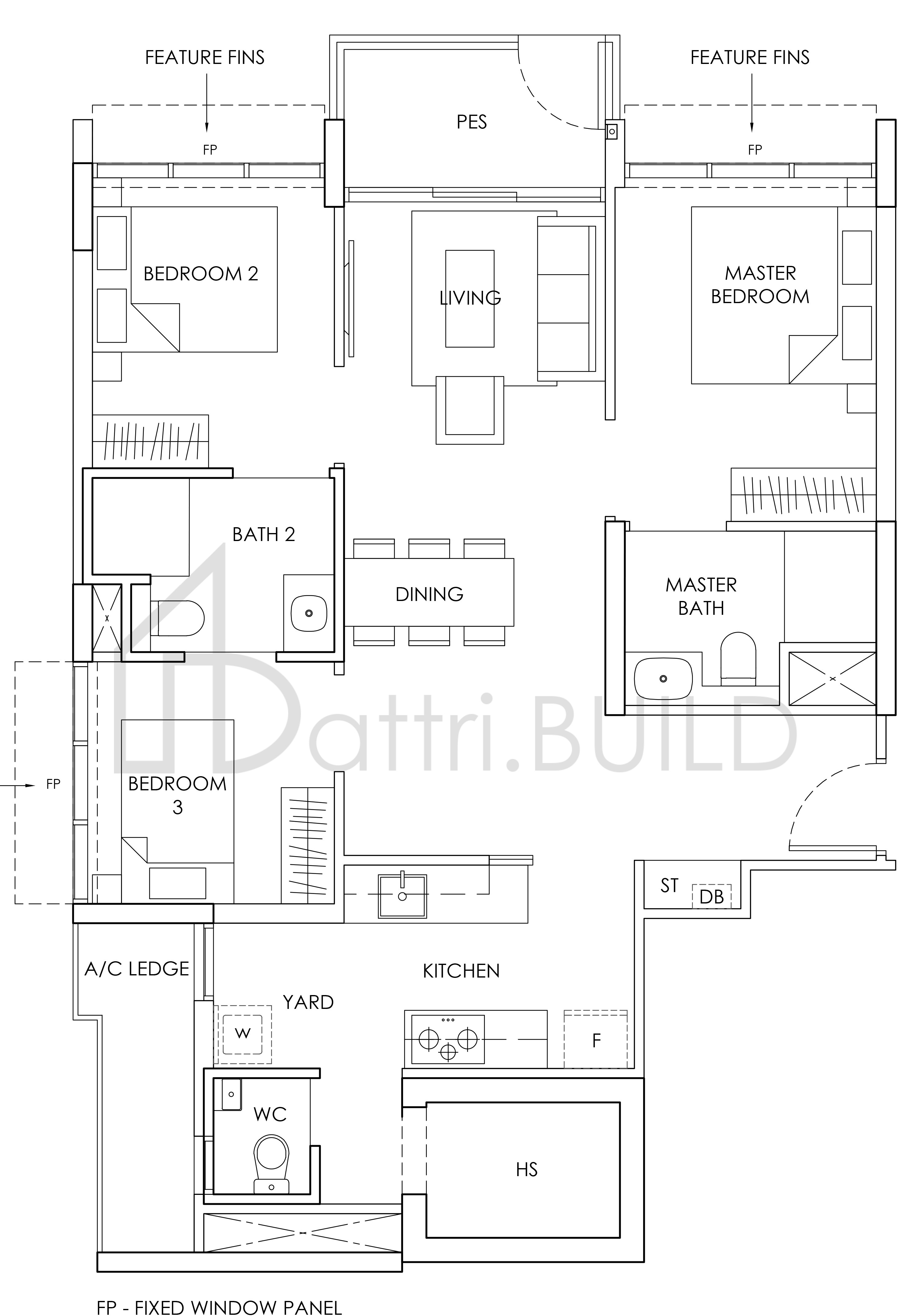 PROVENCE RESIDENCE C2a-P floorplan (watermarked)