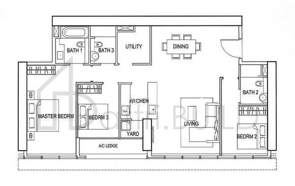 REFLECTIONS AT KEPPEL BAY C13 floorplan (watermarked)
