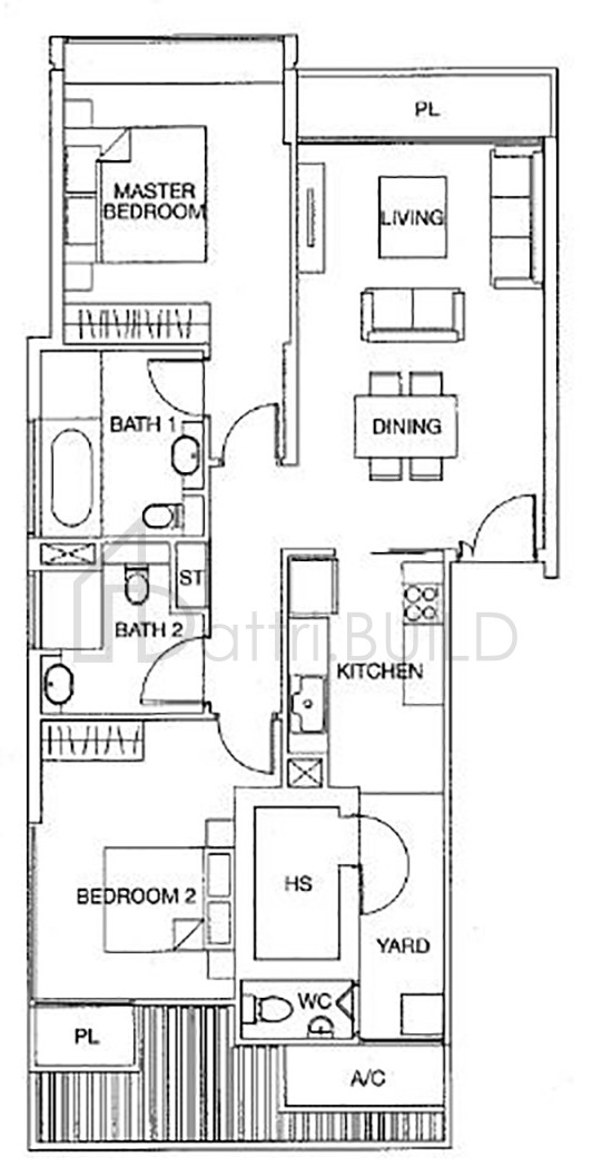 THE WHARF RESIDENCE A7-a floorplan (watermarked)
