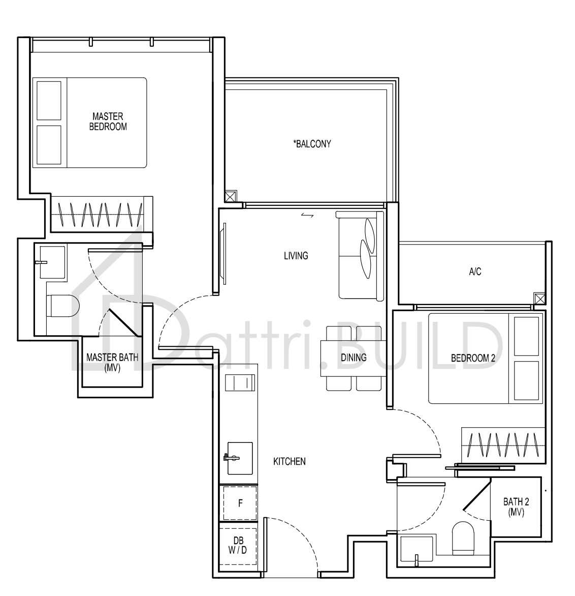 VIEW AT KISMIS B2 floorplan (watermarked)