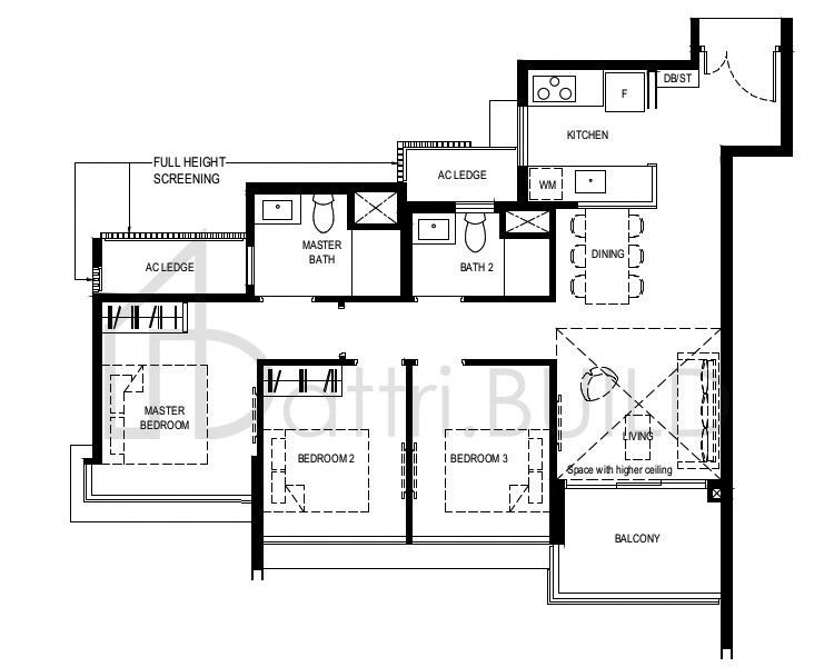 NORMANTON PARK 3BR-CbR-PH floorplan (watermarked)