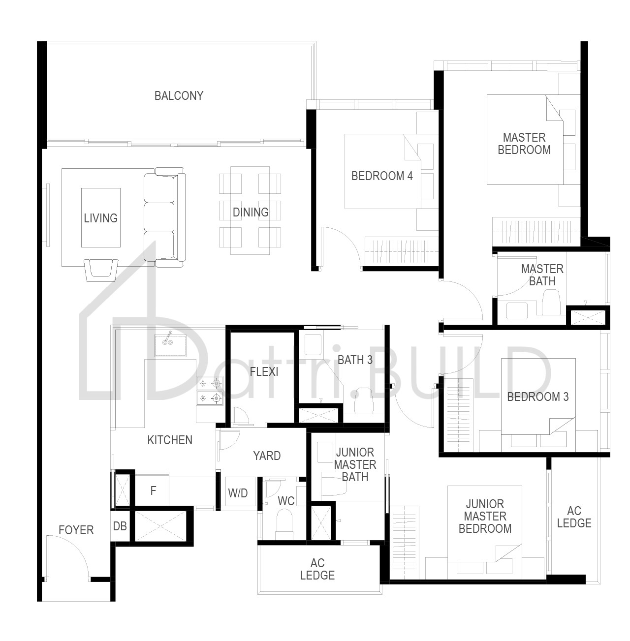 THE GAZANIA D6A floorplan (watermarked)