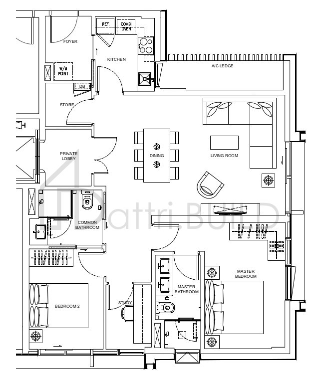 DALVEY HAUS A2-2 floorplan (watermarked)