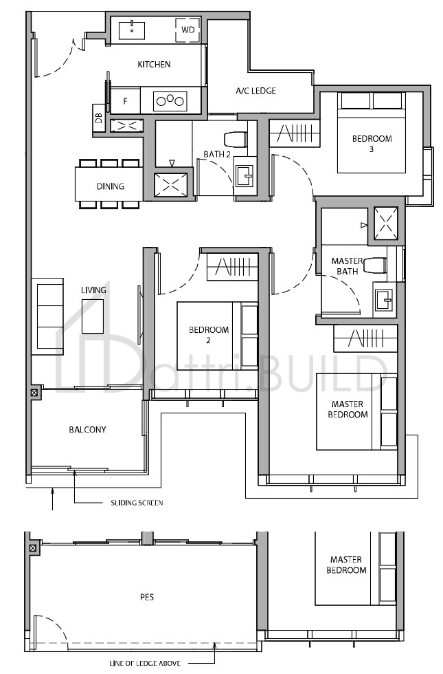 DAIRY FARM RESIDENCES 3A1-G floorplan (watermarked)