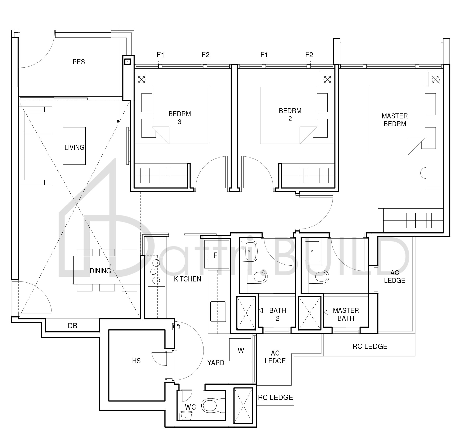 PARC CENTRAL RESIDENCES C6-G floorplan (watermarked)