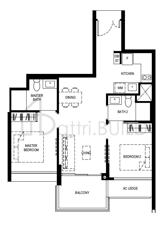 NORMANTON PARK 2BR-Pd floorplan (watermarked)