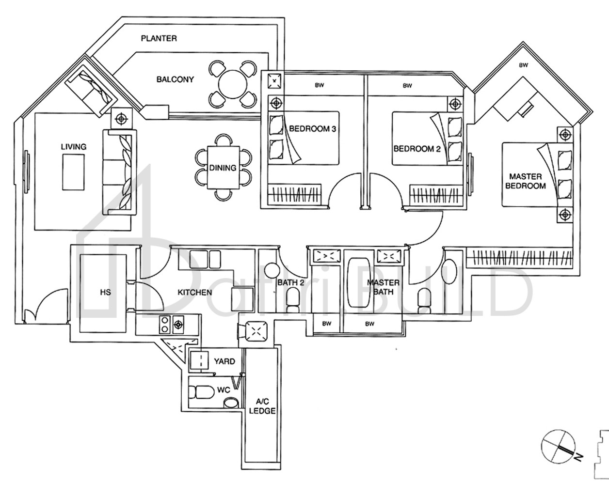THE VISION B3 floorplan (watermarked)