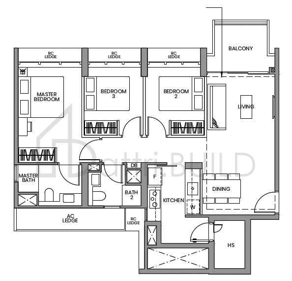 PARC GREENWICH C2 floorplan (watermarked)