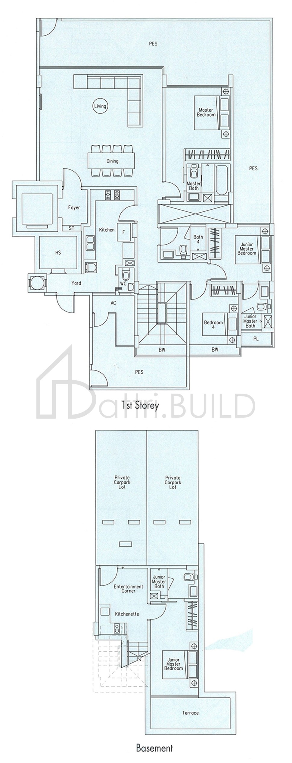 THE BEVERLY C1-G floorplan (watermarked)